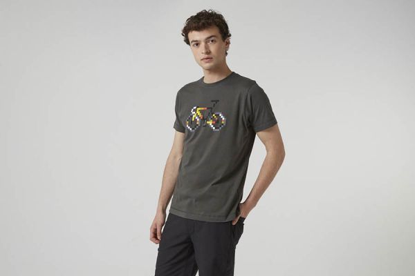 Camiseta Cinelli Pixel Bike Vigo Charcoal