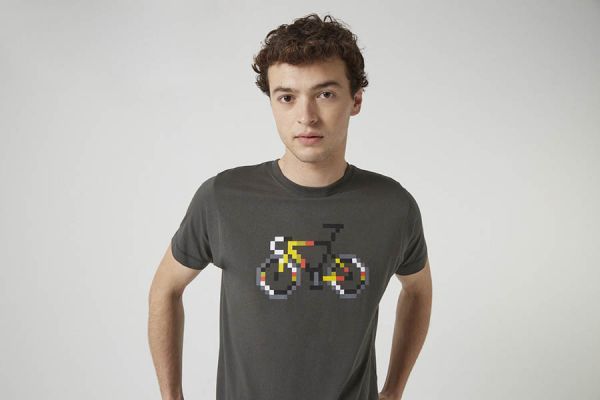 Cinelli Pixel Bike Vigo T-shirt Charcoal