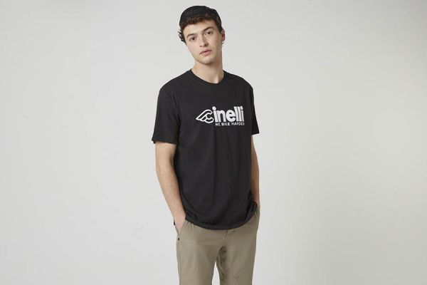 Cinelli We Bike Harder T-Shirt - Black 