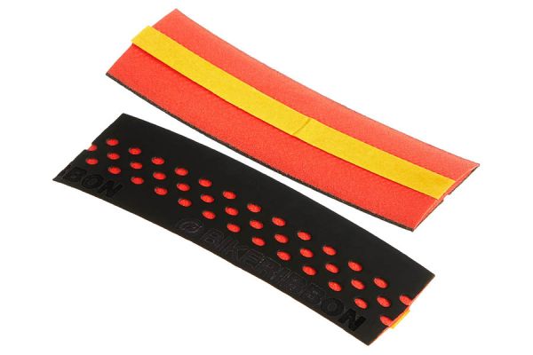 Cinta de manillar Bike Ribbon Drops Perforado Rojo Negro