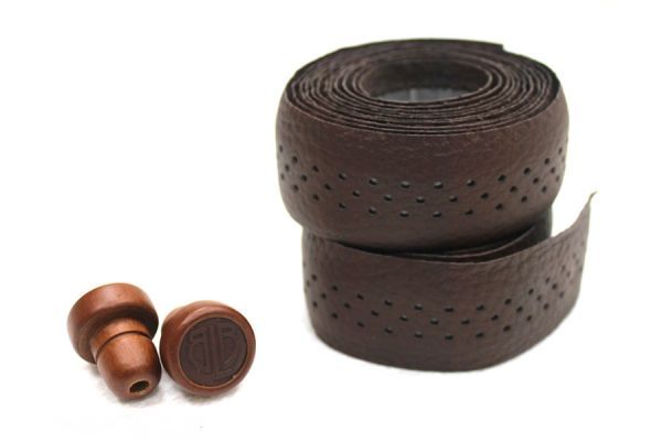 BLB Leather Handlebar Tape - Brown