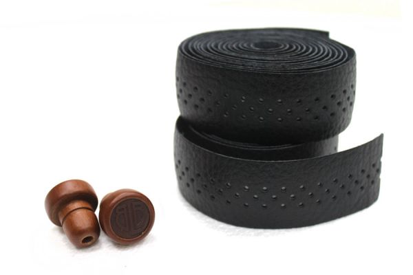 BLB Leather Handlebar Tape - Black