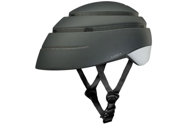 Casco Closca Loop Plegable Graphite-Blanco