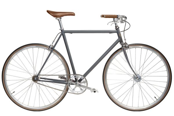 Jitensha Tokyo Single Speed Bike - Concrete/Alu/Camel