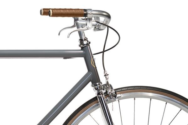 Jitensha Tokyo Single Speed Bike - Concrete/Alu/Camel