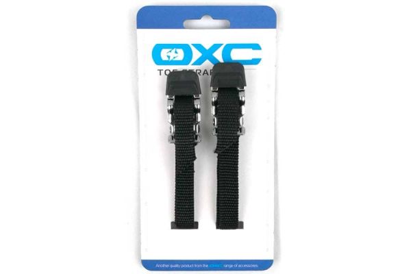 OXC Pedalriemen 2er-Set aus Nylon - schwarz