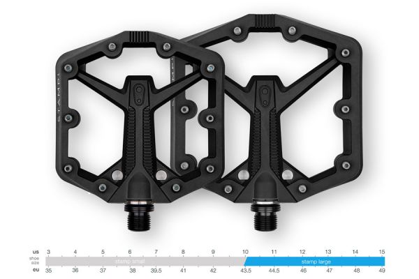 Crank Brothers Stamp 1 Gen 2 Large Pedals - Black