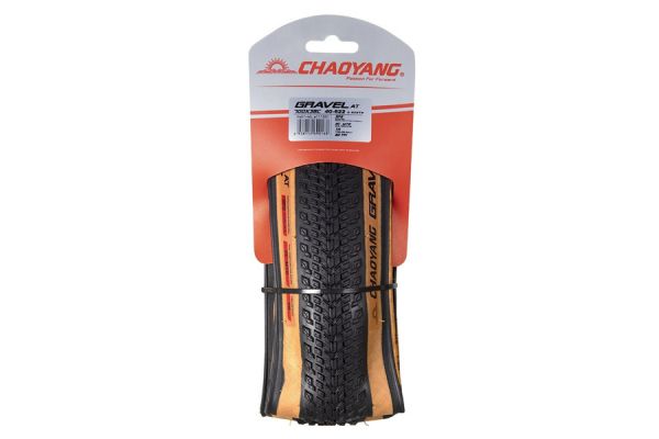 Chaoyang Gravel AT TLR Vouwband 700x38c Zwart/Bruin