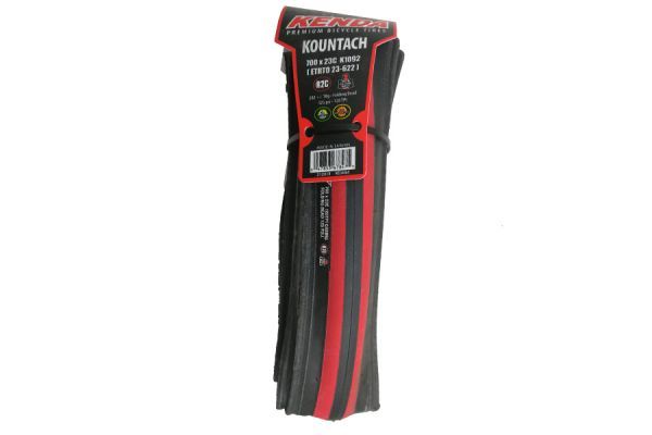 Kenda Kountach R2C Tire 700x23c Black/Red