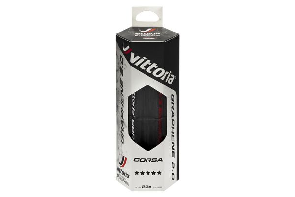 Cubierta Vittoria Corsa TLR Plegable Graphene 2.0 Negro