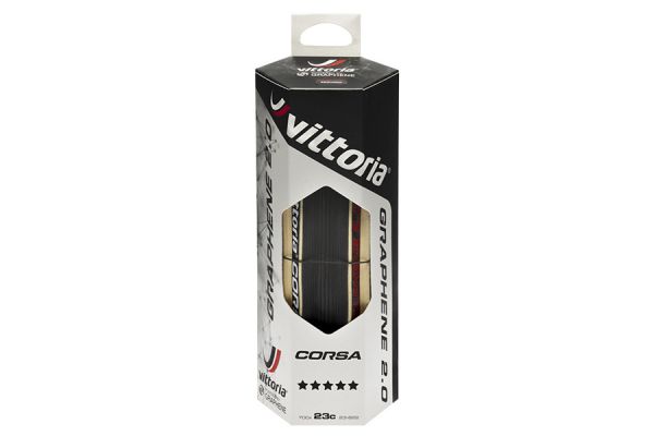 Copertoni Vittoria Corsa Pieghevole Graphene 2.0 Nero/Crema