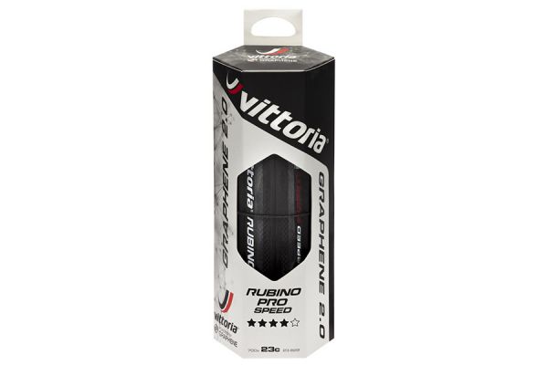 Cubierta Vittoria Rubino Pro IV Speed Plegable Graphene 2.0 700x25c Negro