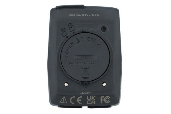 Compteur kilométrique Sigma BC 14.0 WL Cadence STS Noir