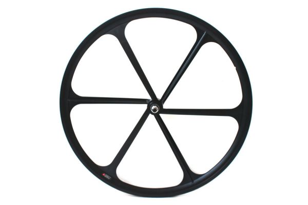 Teny Rim Six Spoke Fixed Gear Voorwiel - Zwart