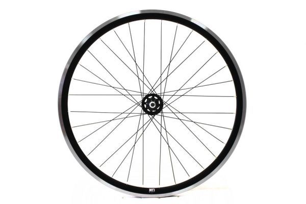 WIN18 Fixed Gear Voorwiel - Zwart CNC 