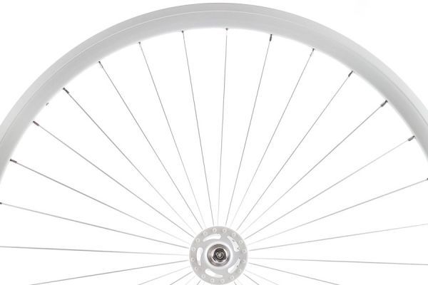 Rueda Fixie Delantera Santafixie 30mm Blanco/Blanco