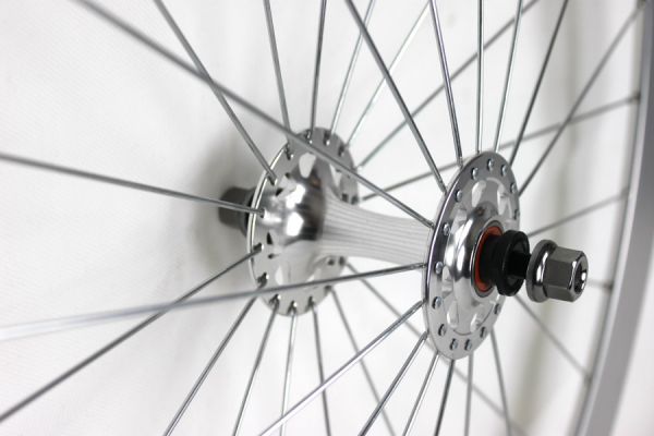 H plus Son Formation Face Fixie Front Wheel - Silver