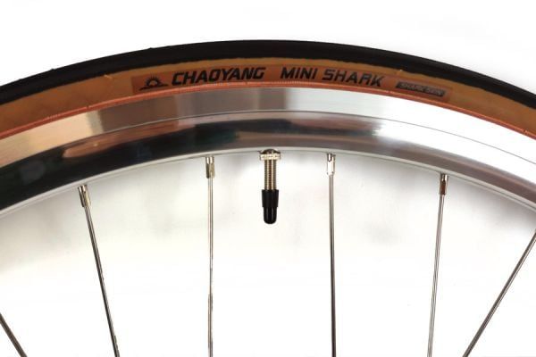 Santafixie 30mm Achterwiel + Binnenband + Band - Zilver Classic