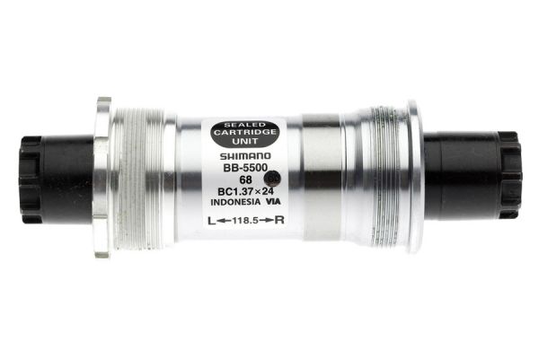 Eje de pedalier Shimano BB-5500 118,5 mm ITA Plata