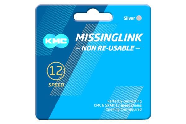 KMC Chain link 12S 2 units - Silver