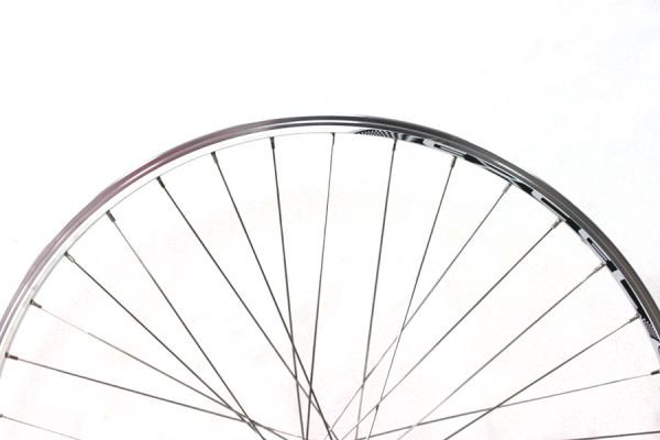 Gurpil Excel 700c Rear Wheel Thread-on Freewheel Quick Release - Silver Polished