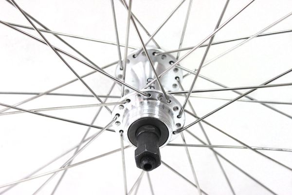 Gurpil Excel 700c Baghjul Thread-on Freewheel Quick Release - Sølv Polished