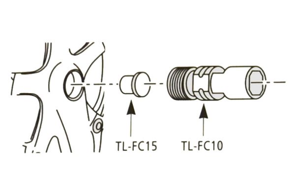 Shimano TL-FC15 Trækstang - Sort