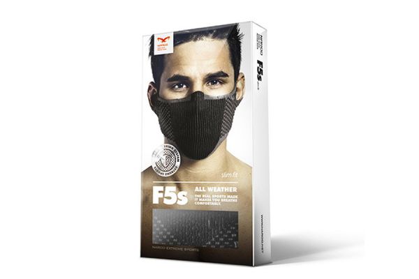 Naroo F5S Masker - Zwart/Grijs