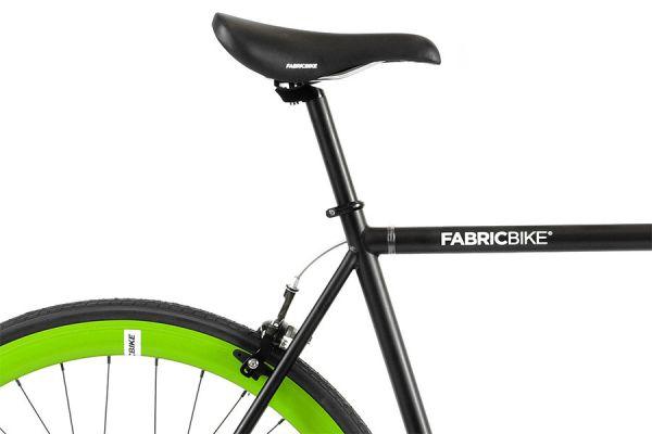FabricBike Matte Black & Green Fixed Bike