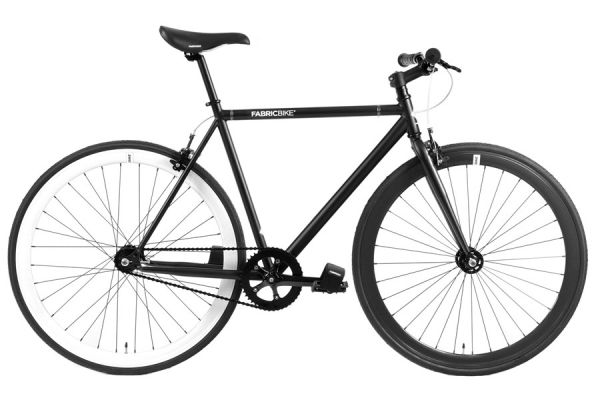 FabricBike Single Speed Bicycle - Black & White 3.0