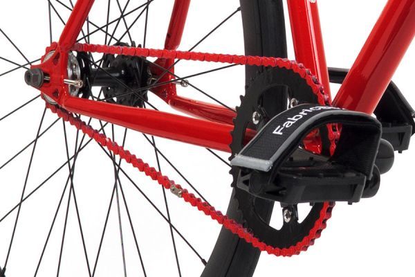 FabricBike Red & Matte Black Fixed Bike
