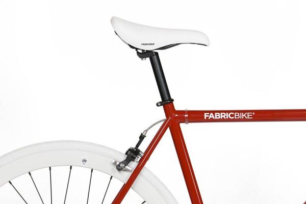 FabricBike Single Speed Bicycle - Red & White 2.0