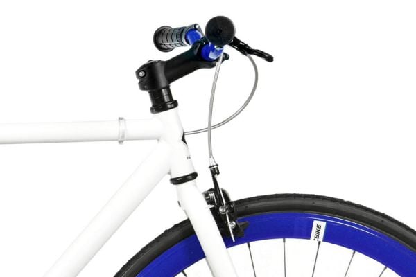 FabricBike Fixie / Singlespeed Fahrrad - White & Blue