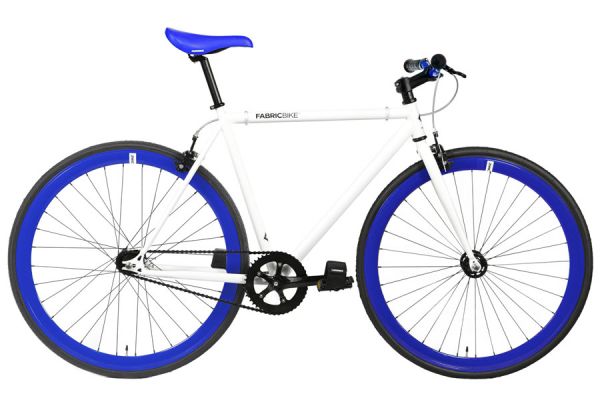 FabricBike Fixie / Singlespeed Fahrrad - White & Blue