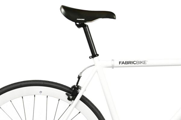 FabricBike Single Speed Bicycle - White & Black 3.0