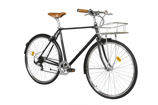 FabricBike City Classic 7 Speed Bicycle - Matte Black