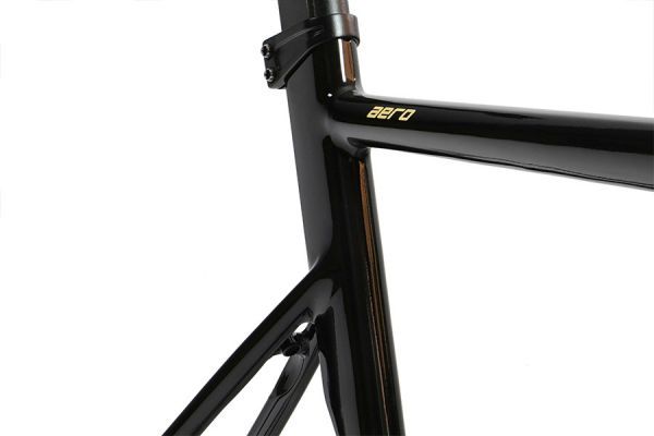 FabricBike Aero Rahmenset - Glossy Black & Gold