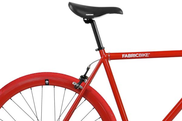 FabricBike Single Speed Bicycle - Fully Glossy Red