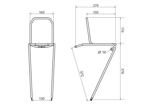 Schindelhauer Front Pannier Rack - Silver