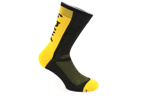 Rueda Festival Fuck Cars Cyclist Socks - Yellow