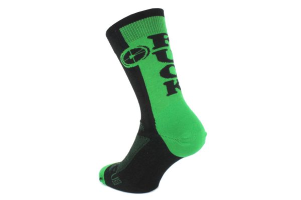 Rueda Festival Fuck Cars Cyclist Socks - Green