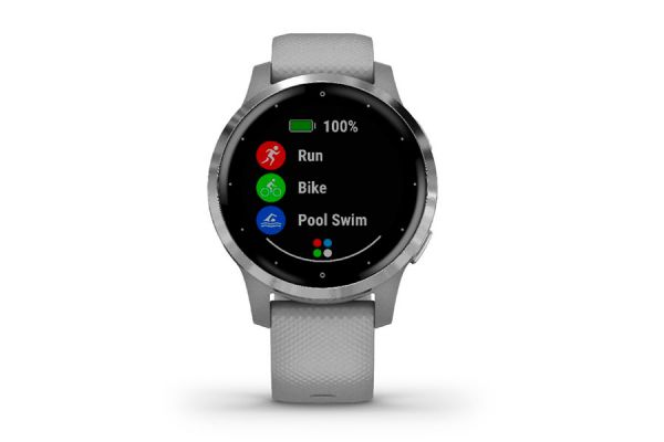 Garmin Vivoactive 4S Musikpuder Grau/Silber Smartwatch