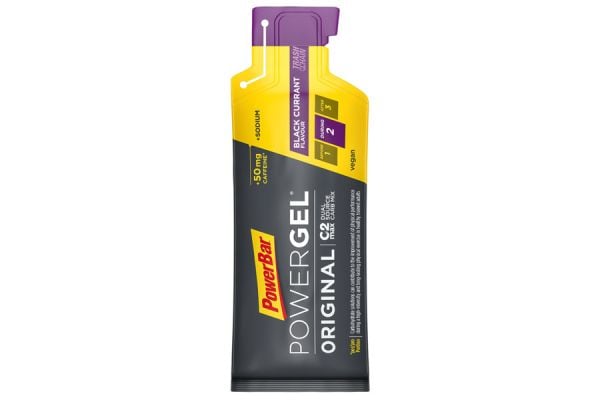 Gel énergétique PowerBar Powergel Original Caféine de groseille x24