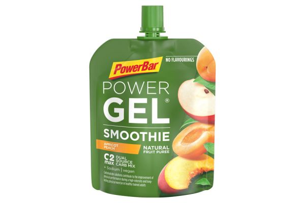 Gel énergétique PowerBar Powergel Smoothie Abricot Pêche x16