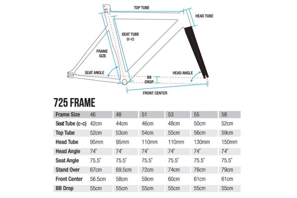 Leader 725 Frame - Silver