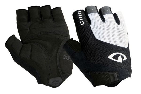 Giro Bravo Gel Halbfinger-Handschuhe - weiß/schwarz