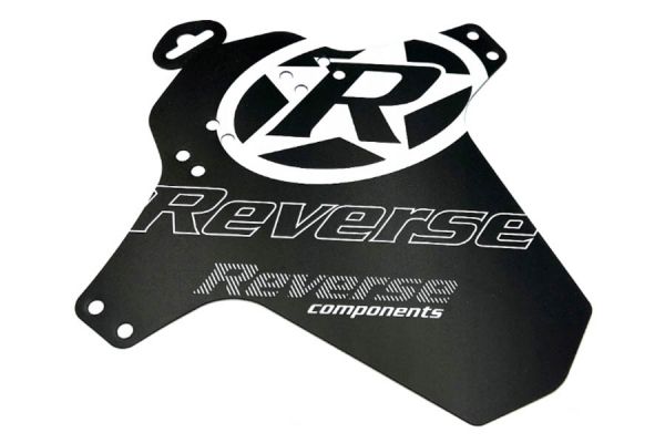 Reverse Logo Mudguard - White/Black