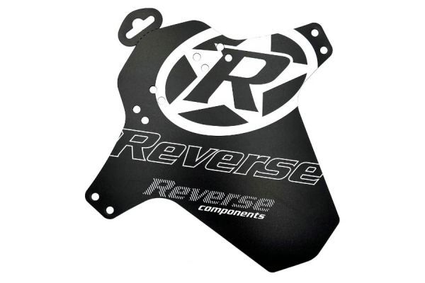 Reverse Logo Mudguard - White/Black