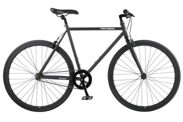 Retrospec Harper Fixie Fiets - Matte Black