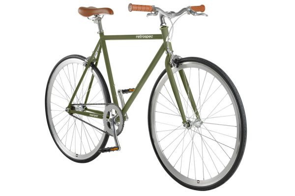 Retrospec Harper - Single Speed Bicycle - Olive